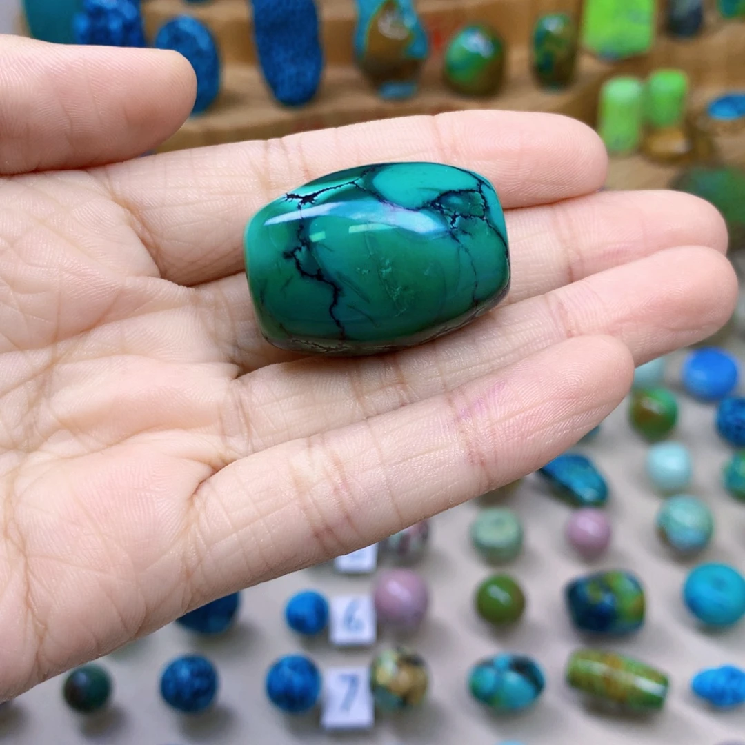 绿松石未镶嵌三彩随行