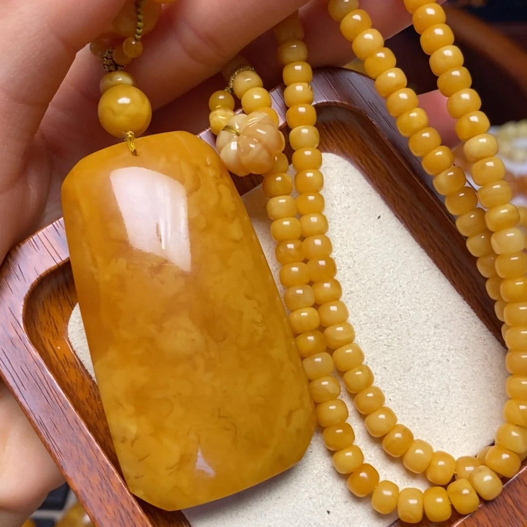 【闪购商品】蜜蜡颈饰未镶嵌项链