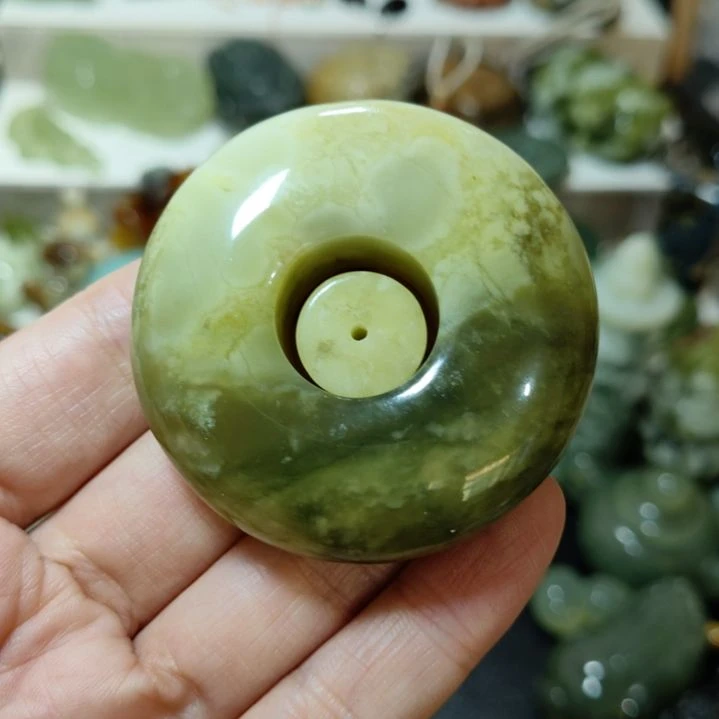 岫玉平安扣未镶嵌