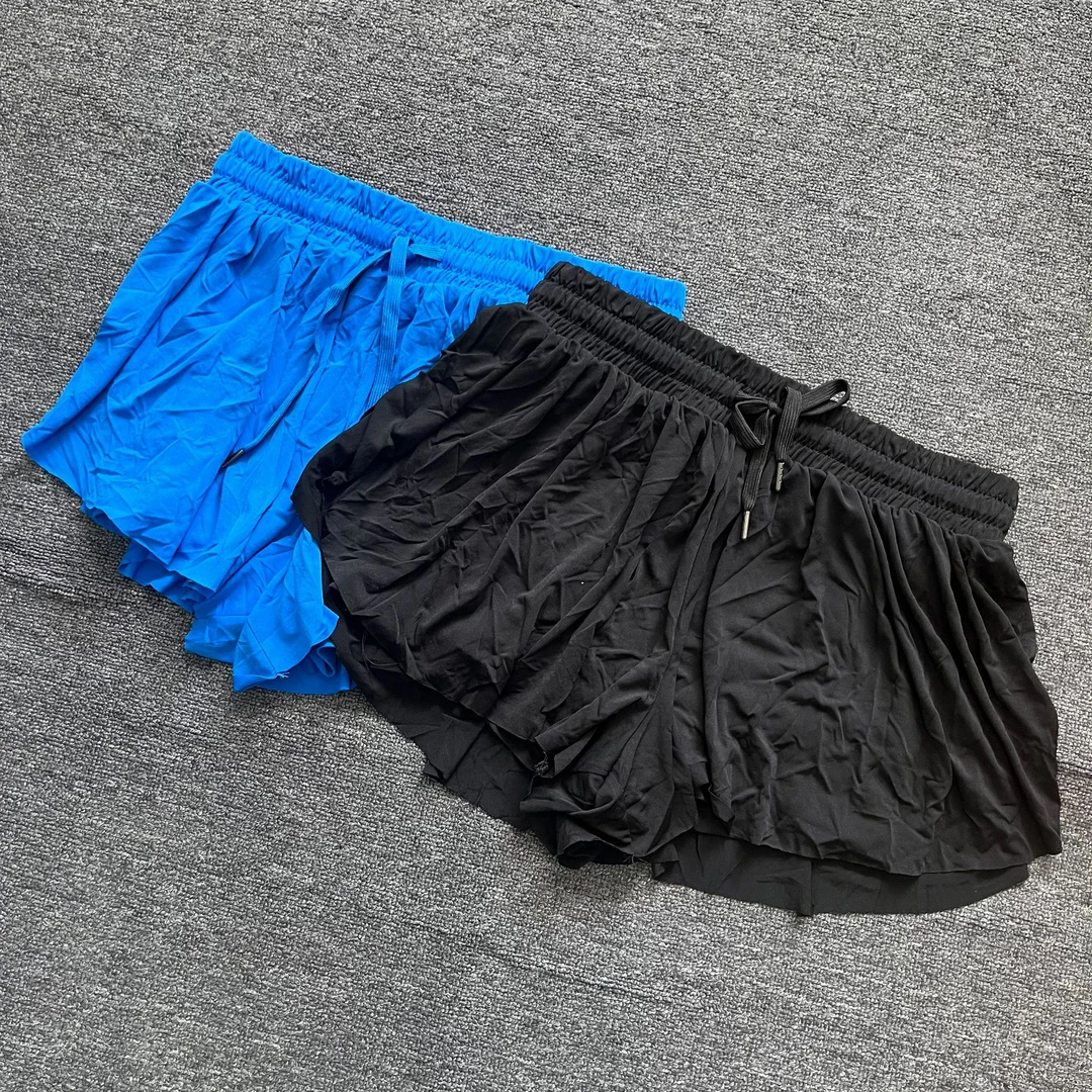 h902【微瑕】 女士夏季新款 时尚运动百褶裙 松紧腰 带内衬裙裤 4色