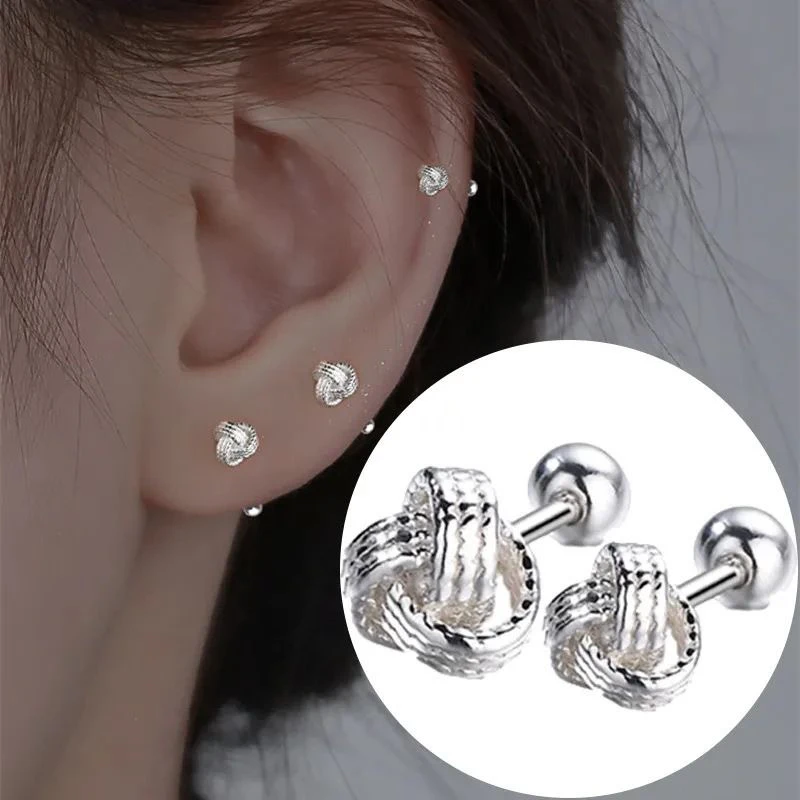 铜合金耳饰 【双11专享】如意结耳环耳钉高级感气质时尚百搭耳钉