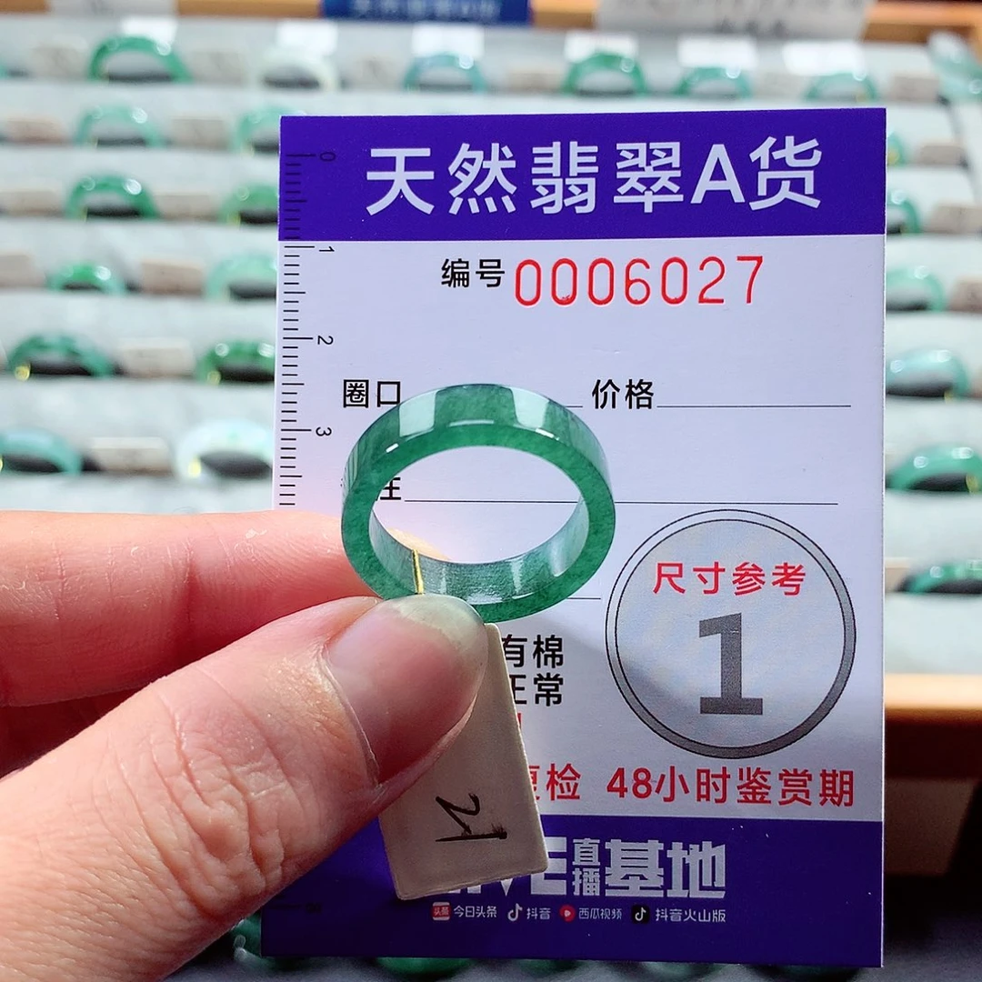 翡翠戒指未镶嵌21号