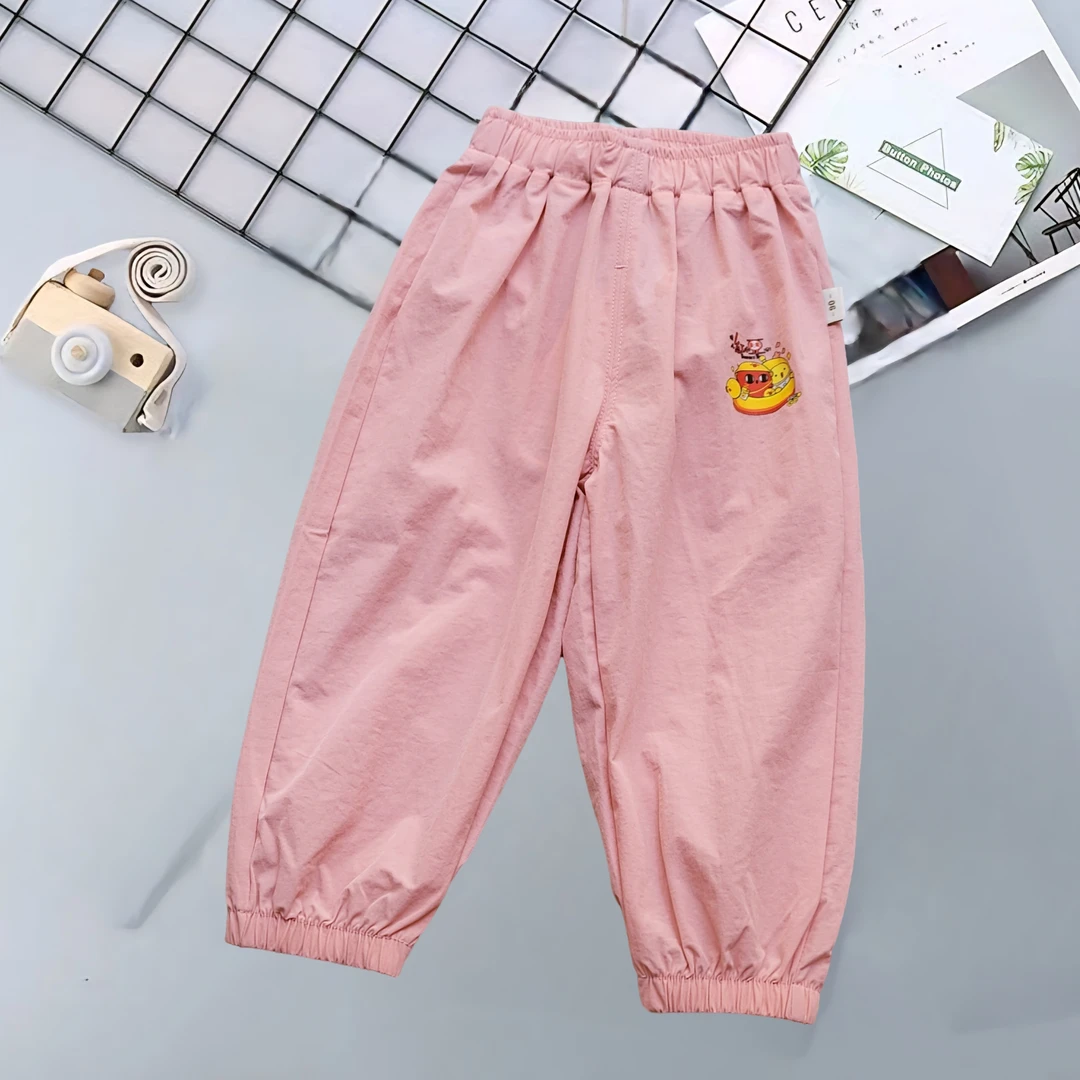 24113儿童速干防蚊裤男女童薄款九分裤百搭休闲裤