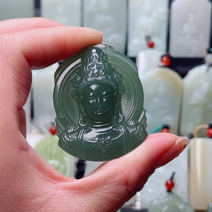 和田玉未镶嵌挂件