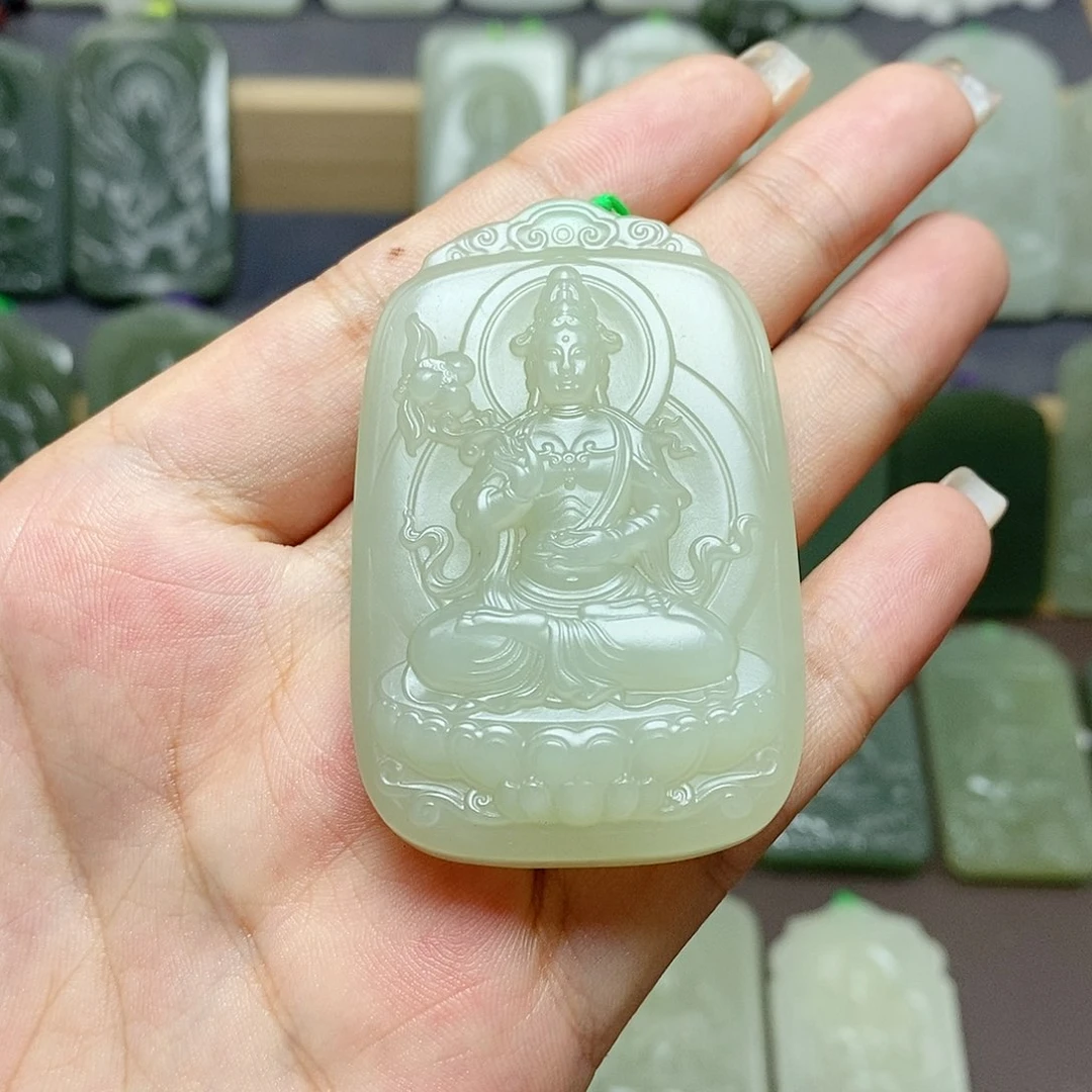 【闪购商品】和田玉未镶嵌颈饰祥*