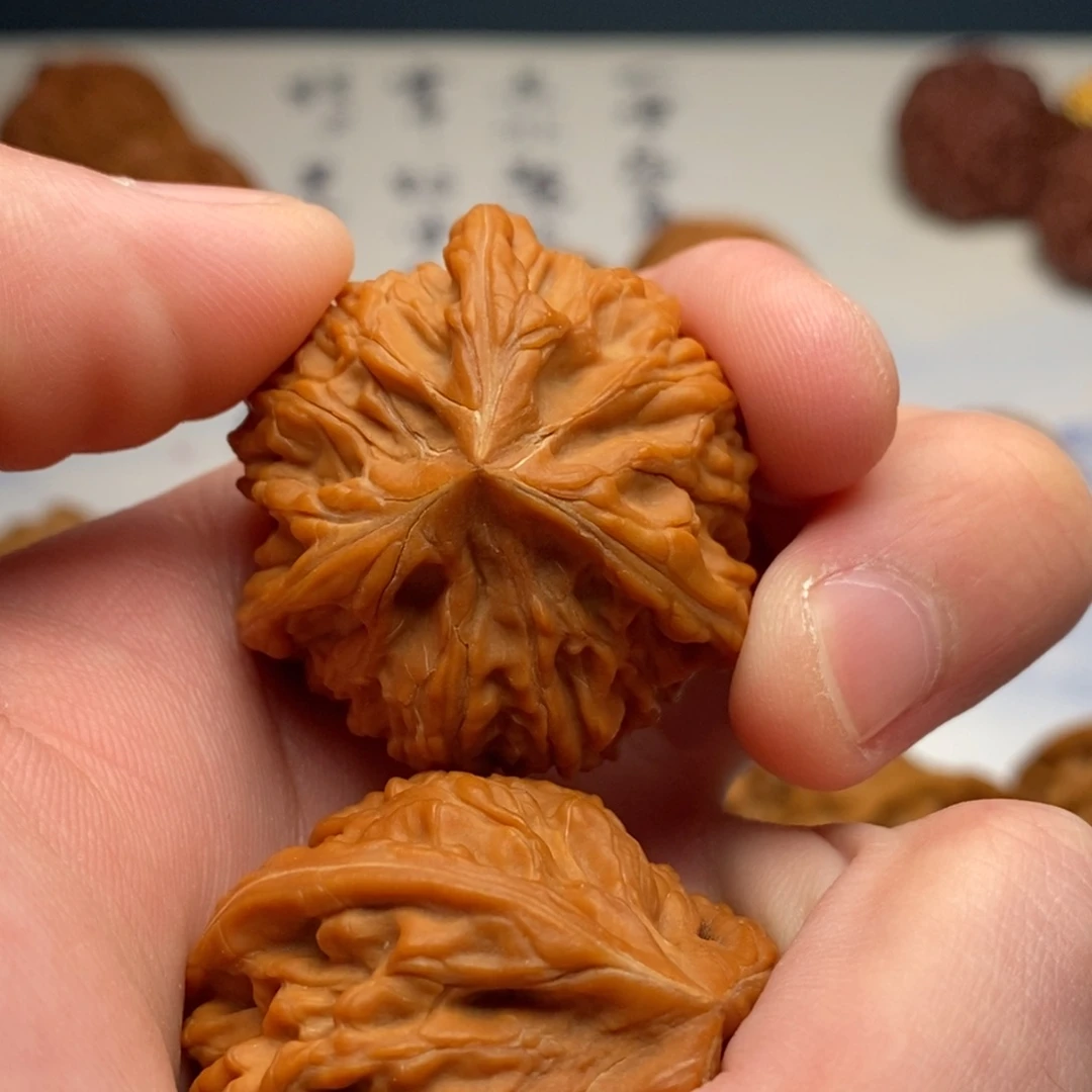 萝***陈文玩核桃把件御龙