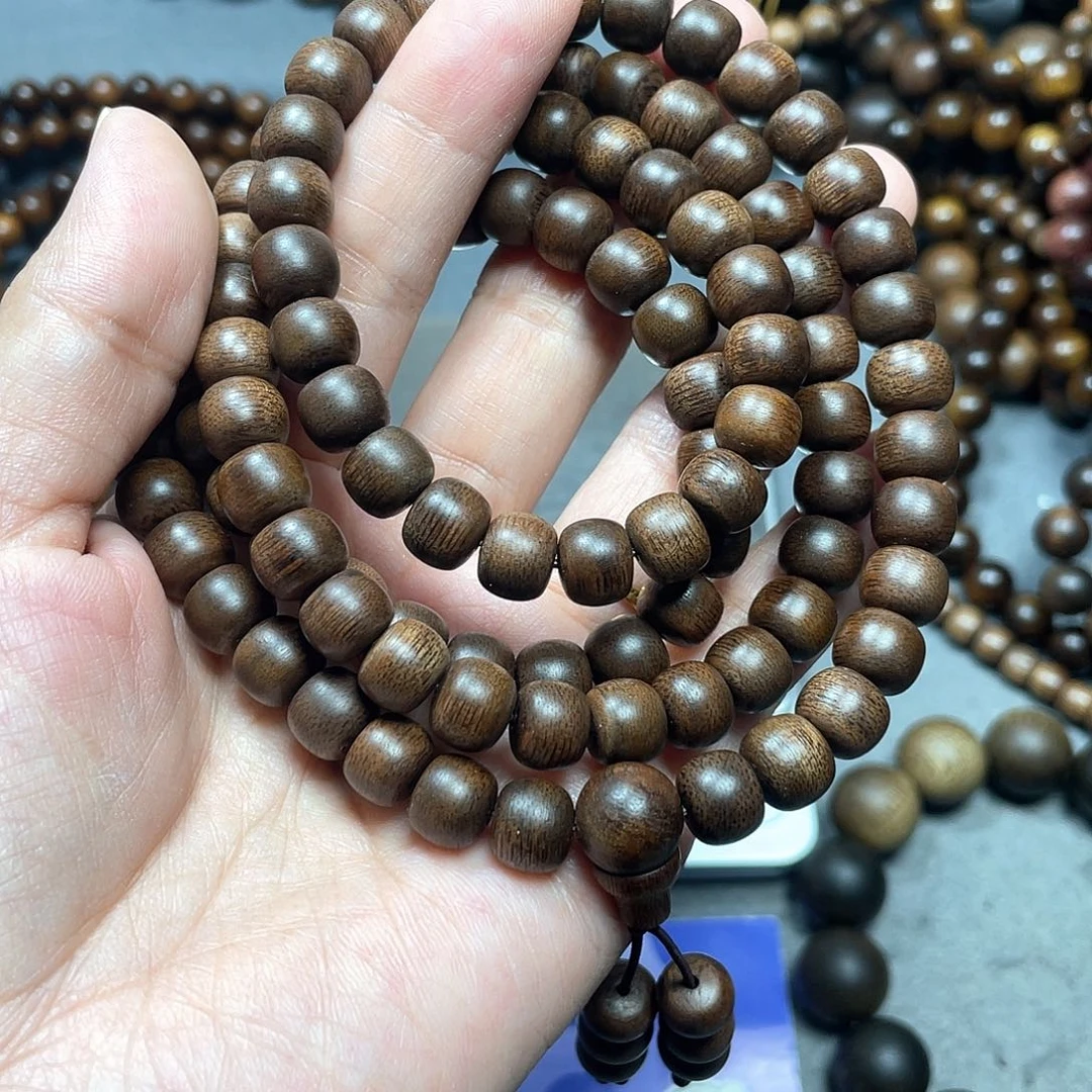 沉香手串芽庄白棋0.8