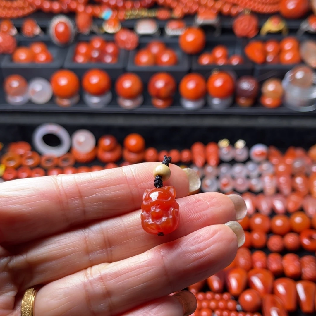 南红玛瑙未镶嵌手机链