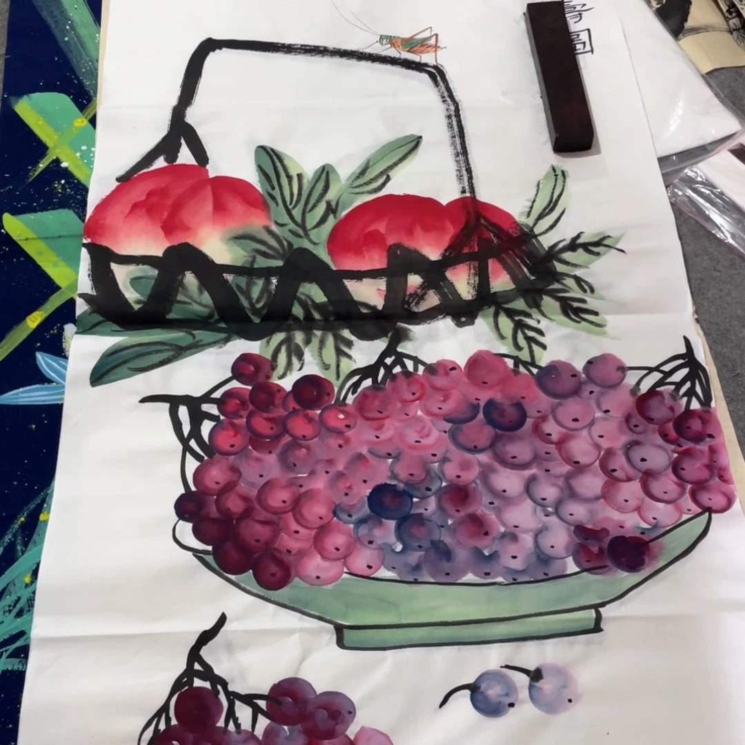 国画国画作品画心一张