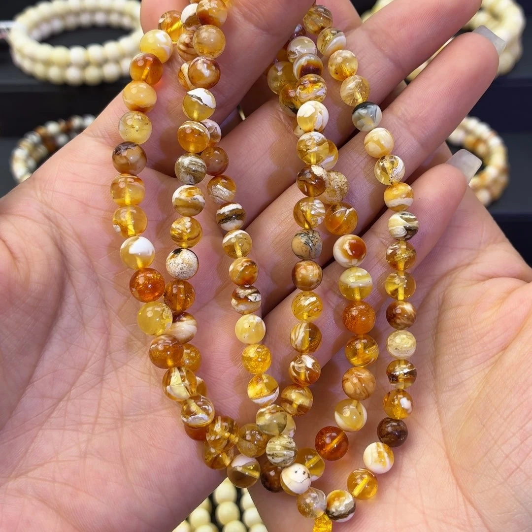 琥珀未镶嵌珠宝奇石橘沁6➕