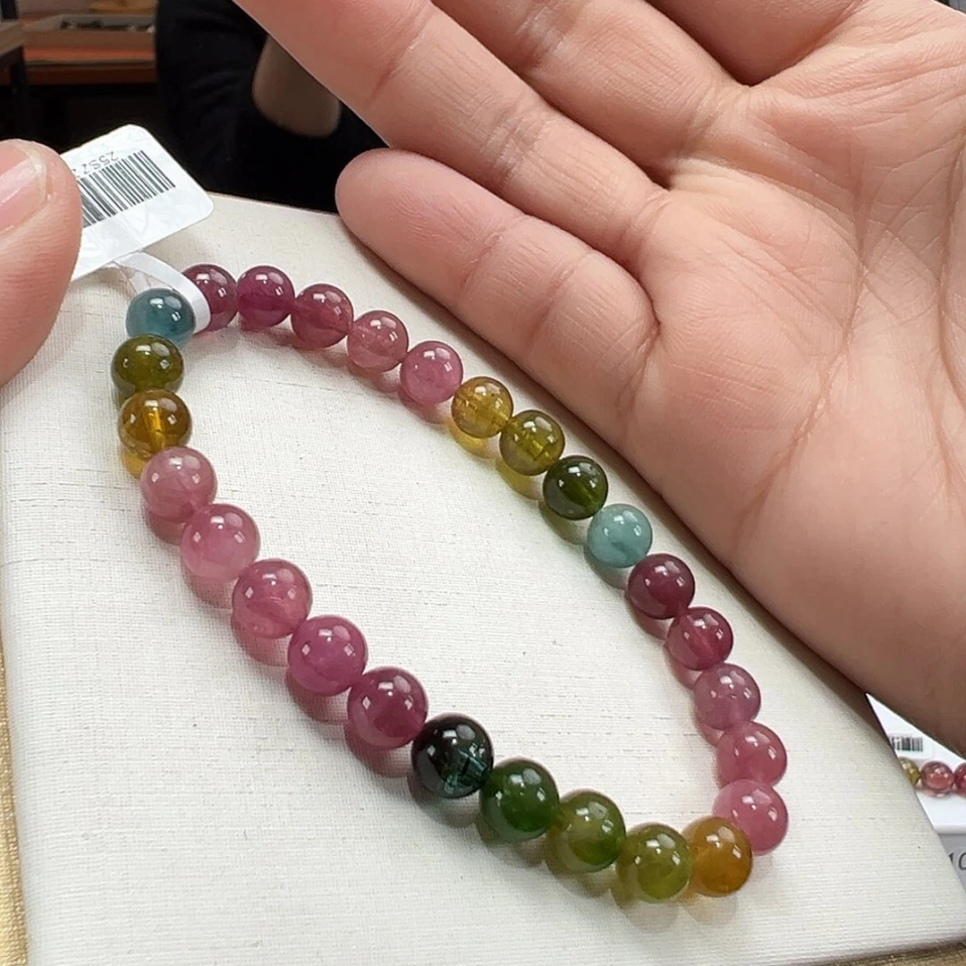 碧玺手串未镶嵌6.5mmmmmmm