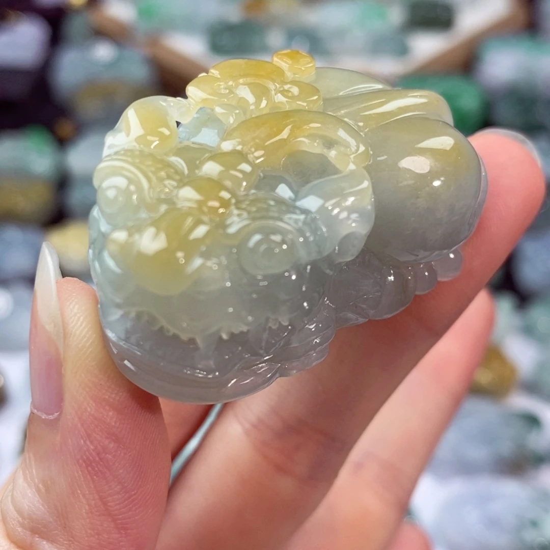 翡翠未镶嵌颈饰天然