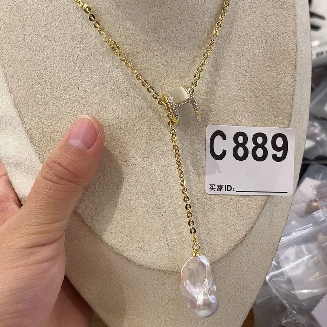 颈饰淡水珍珠合金