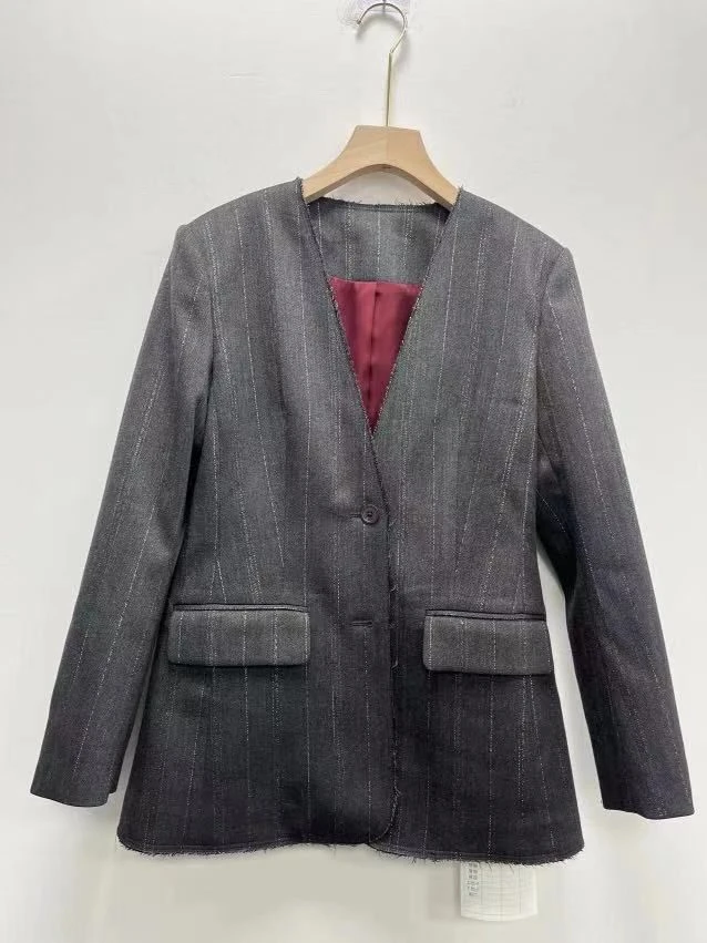 【妃妃专属】时尚气质百搭长袖香云纱外套FF250009