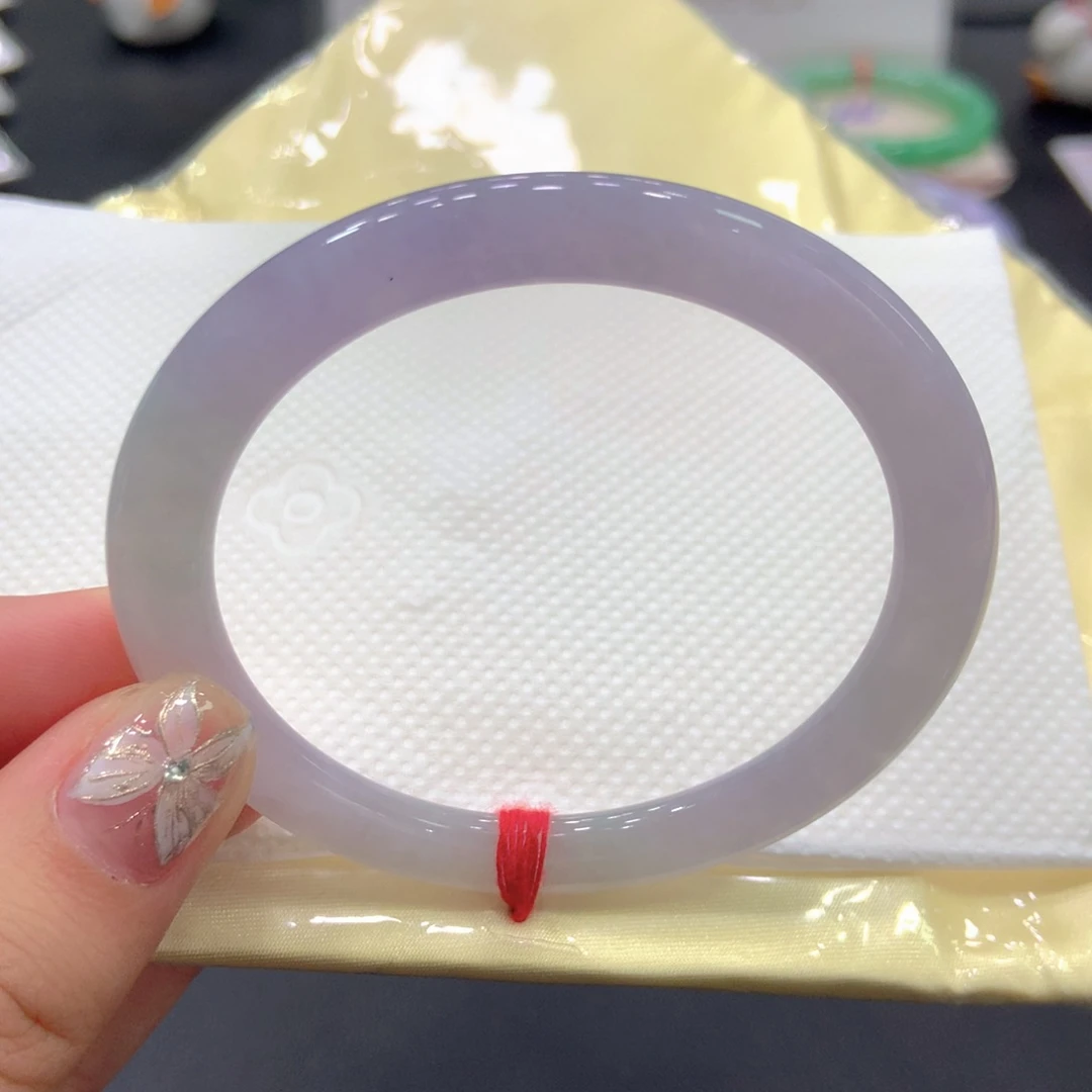 【闪购商品】翡翠手镯未镶嵌瑞*53圆8号链接