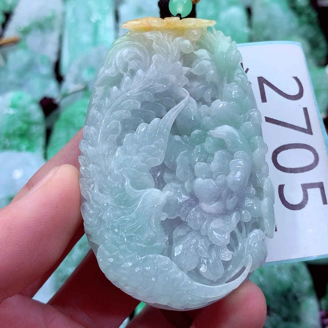 翡翠未镶嵌吊坠(不含链)