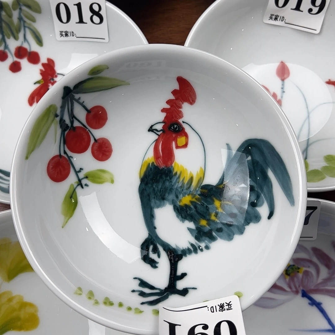 瓷片景德镇陶瓷手工手绘制作