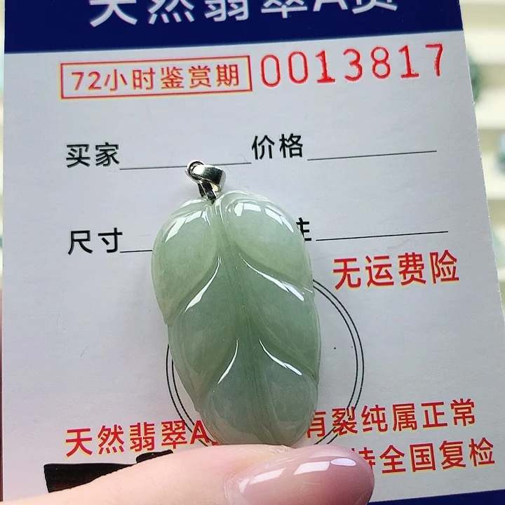 翡翠未镶嵌颈饰吊