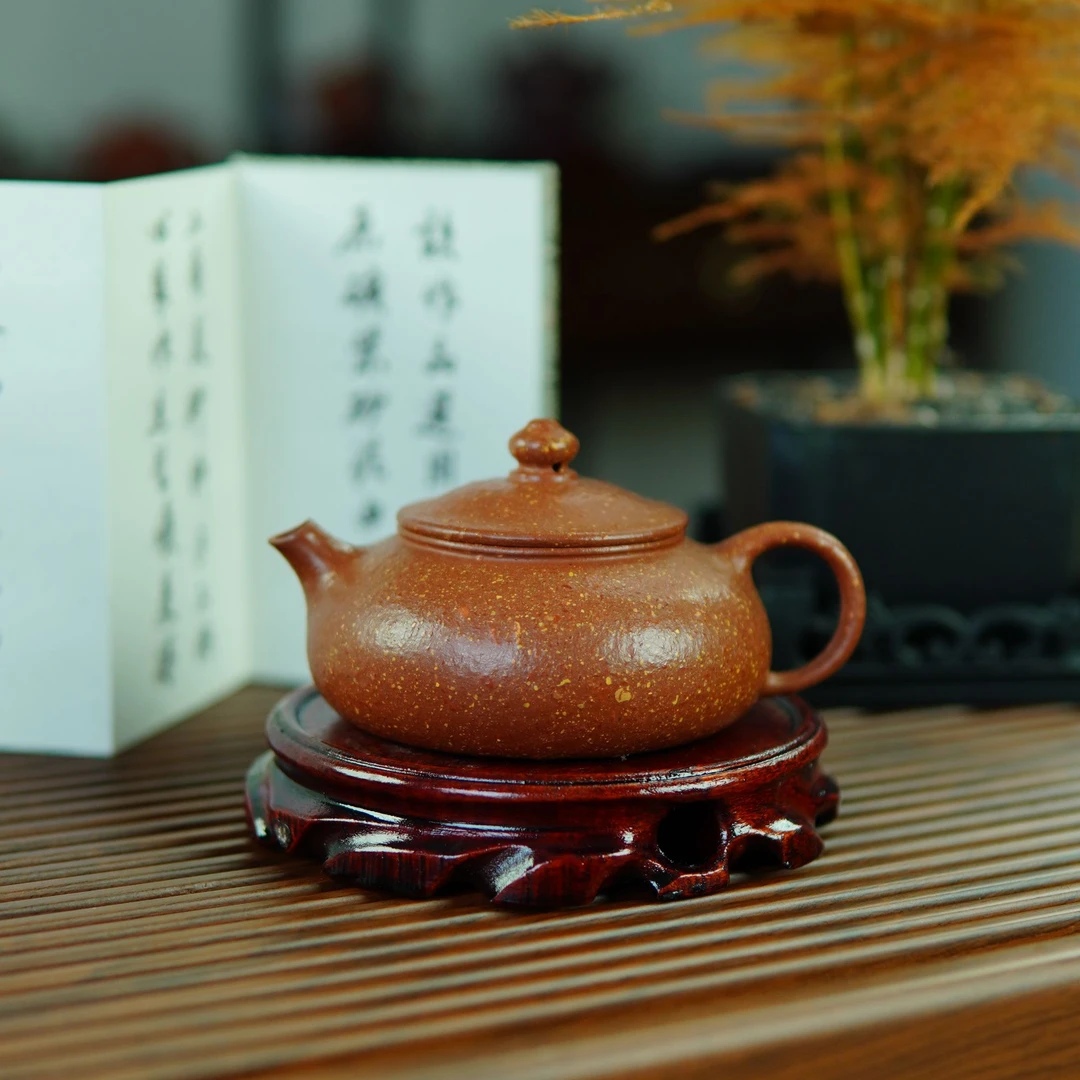 实用好器 8目粗砂红降坡 寒江壶 190cc