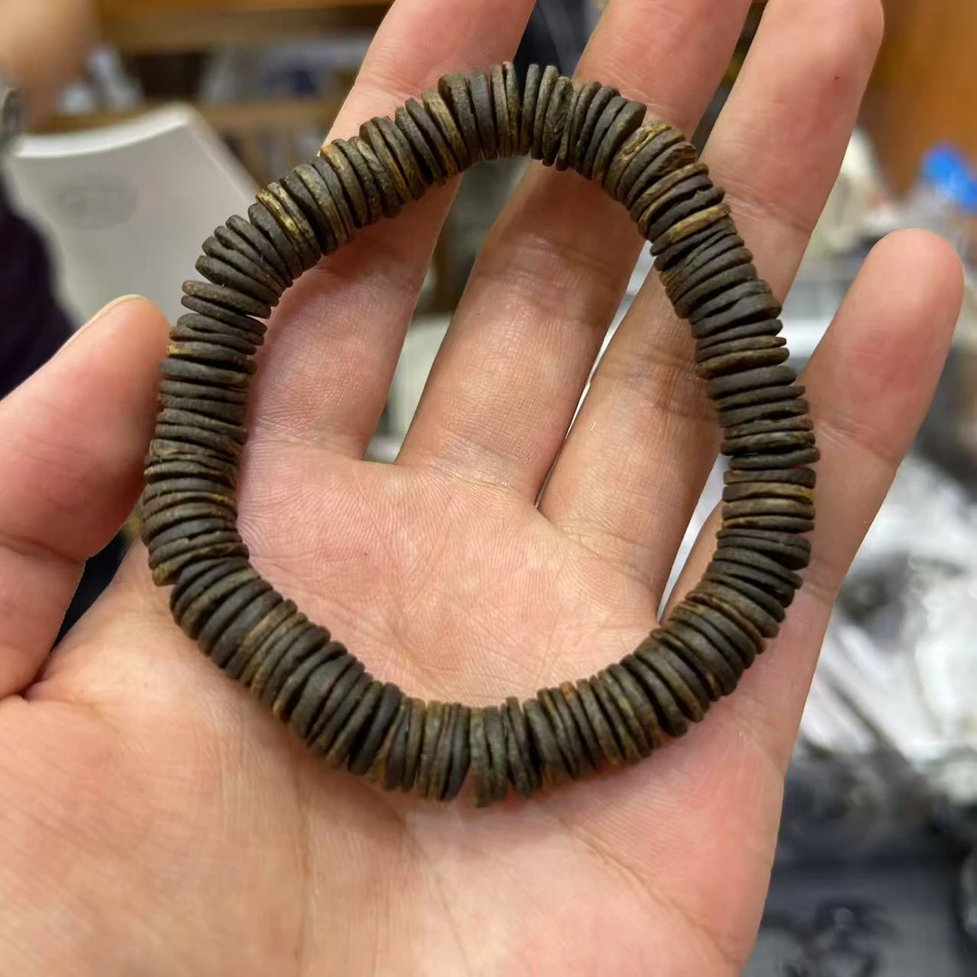 满江红 沉香手串海南包头老料绿棋楠卡9 药片珠/11g/沉水毕业级