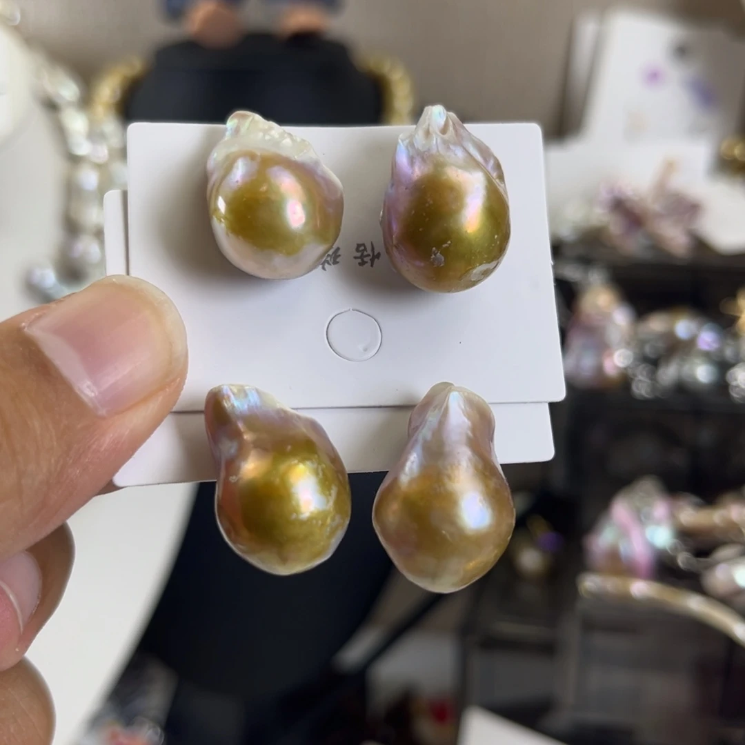 未镶嵌淡水珍珠耳饰【纯恬】多样性发货