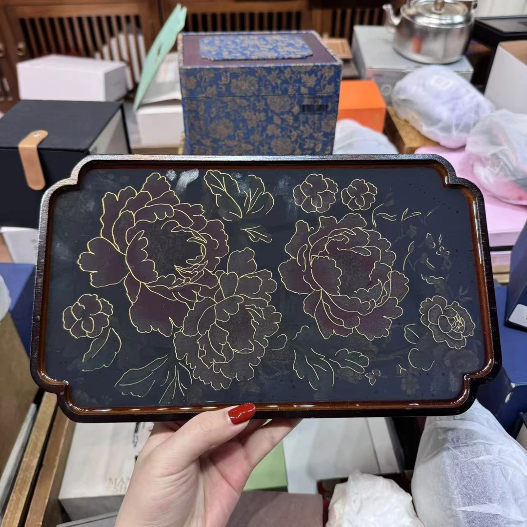 牡丹变色茶盘 4779