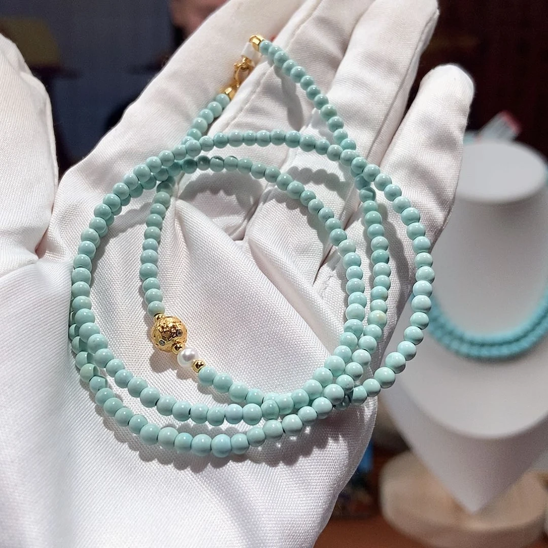 绿松石未镶嵌绿松石多宝万能链