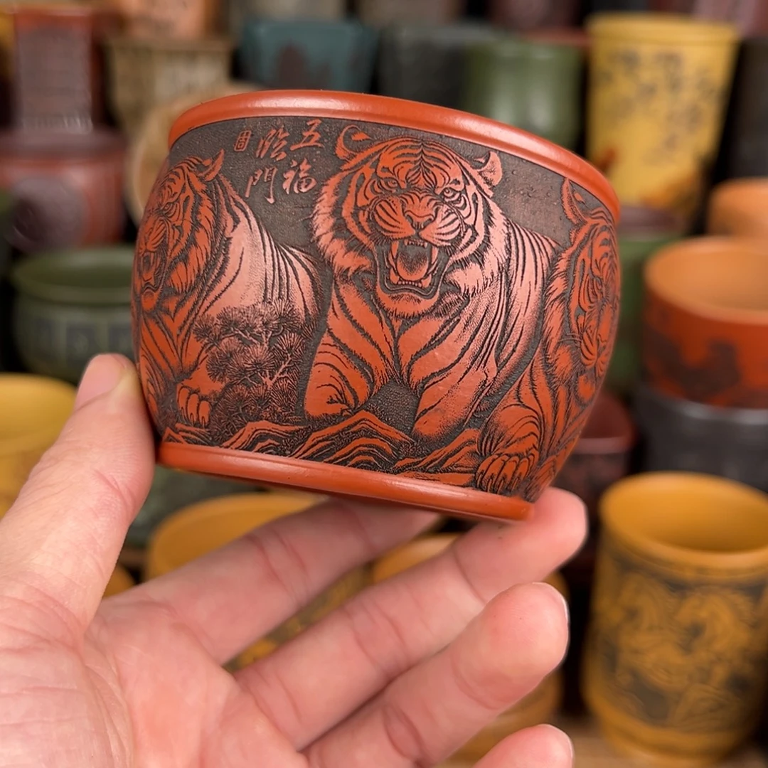 茶杯紫砂宜兴原矿紫砂杯