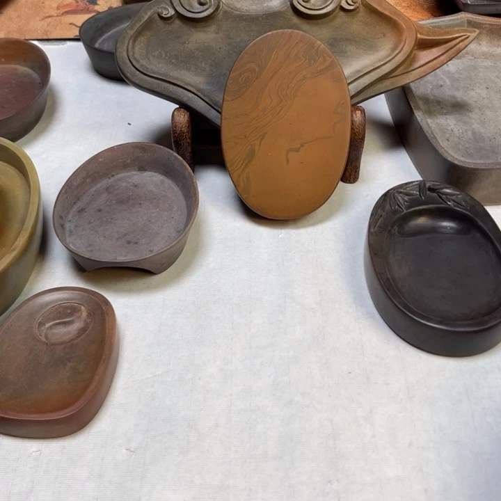 l***o河东裴氏澄泥砚台