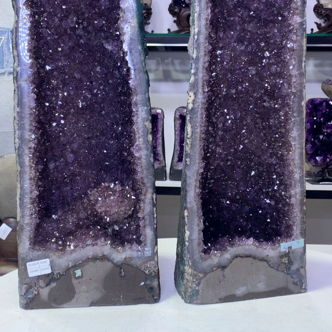 未镶嵌珠宝半成品紫晶蒲*英344