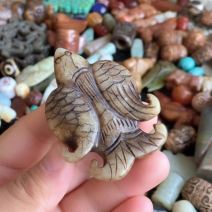 和田玉未镶嵌颈饰57