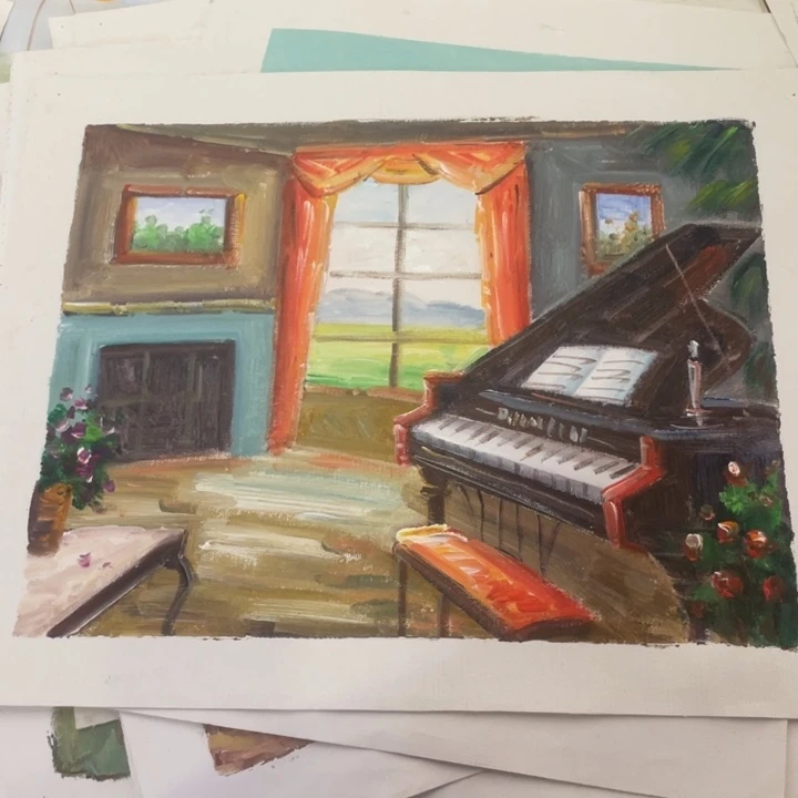 油画油画作品入选3040