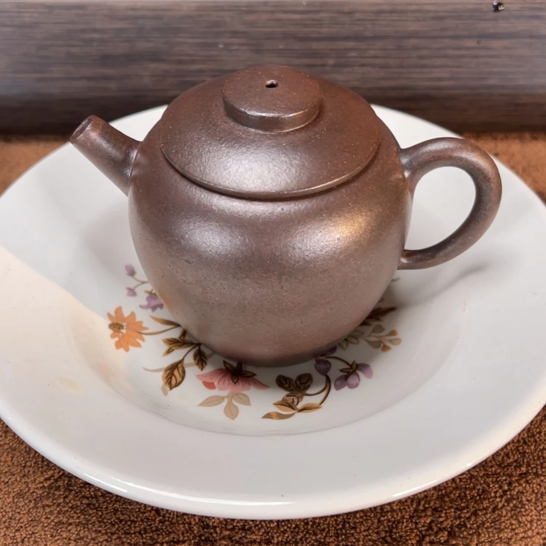 茶壶紫砂高端130cc紫泥高温巨轮