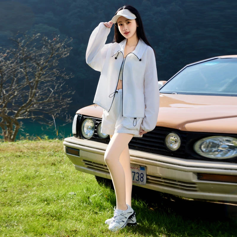 阪织屋 女士男士户外上衣防晒上衣外套凉感外套新款运动透气薄款