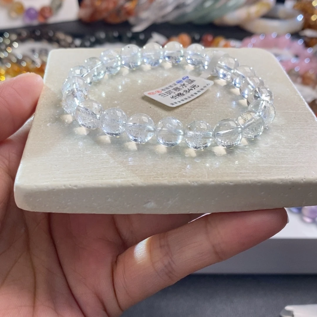 水晶未镶嵌手链天然白水晶