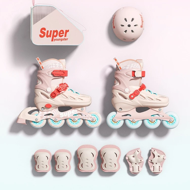 正品小状元轮滑鞋滑冰鞋轮滑鞋儿童3-12岁初学者儿童直排溜冰鞋