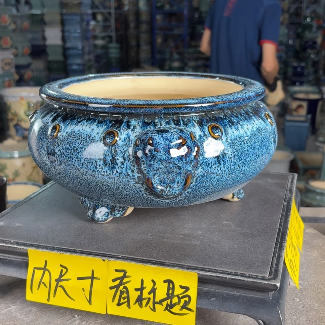 一风堂石湾花盆 内20*9