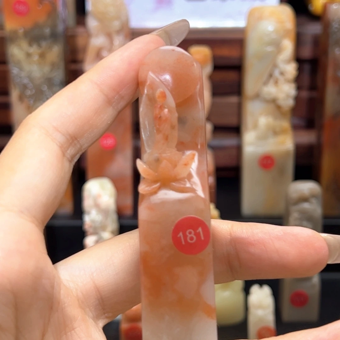 ****丽昌化石印石手工制作