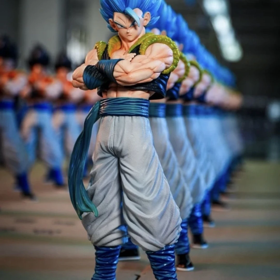 七龙珠手办超级赛亚人发 悟吉塔站姿抱胸模型摆件