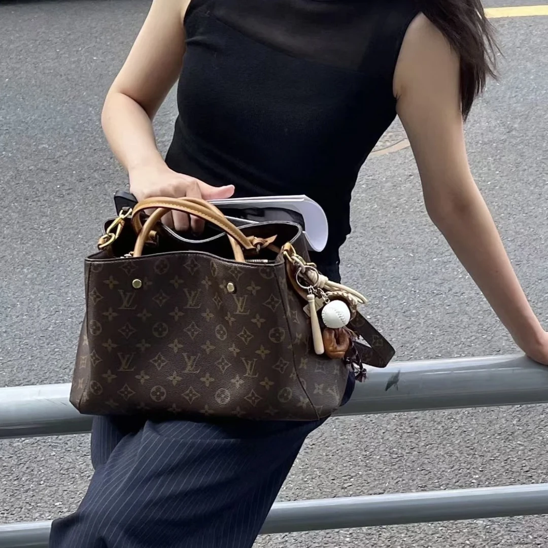 95新 LouisVuitton/路易威登 XM/老花蒙田bb16年/YX04705528原