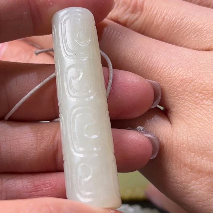 和田玉挂件未镶嵌貂***9