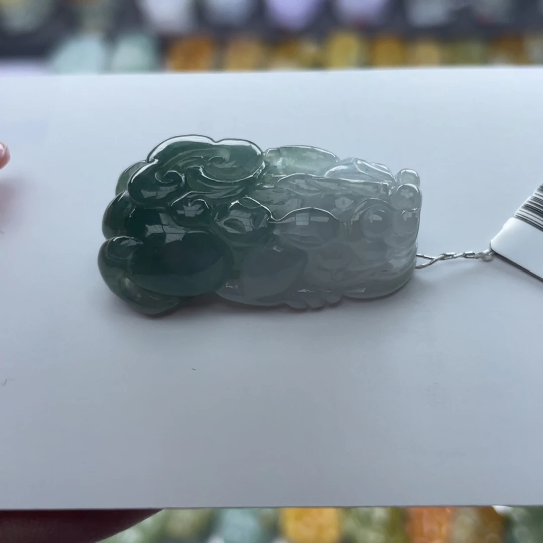 翡翠颈饰未镶嵌貔貅
