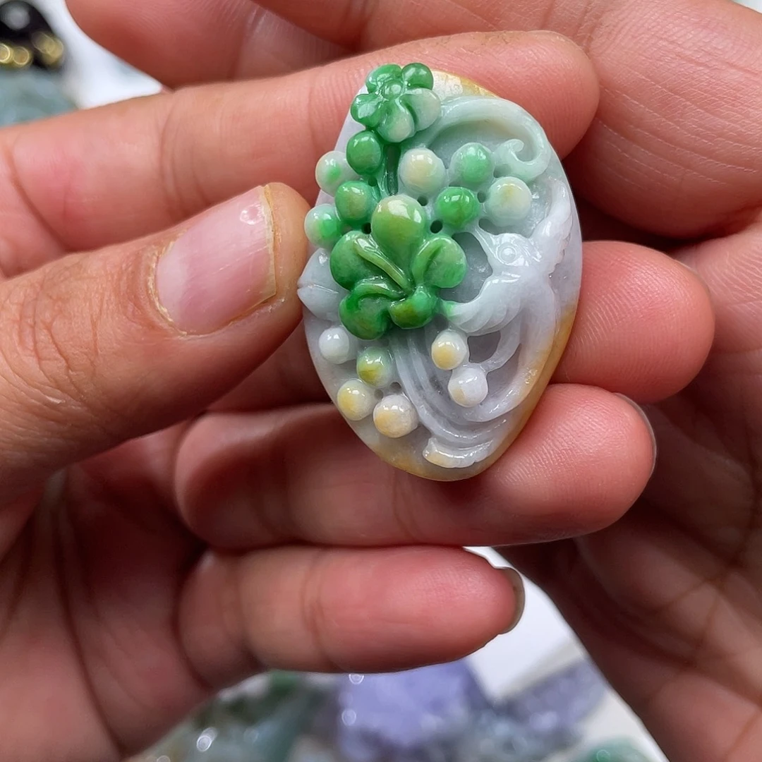 颈饰未镶嵌翡翠翡玉缘翡翠