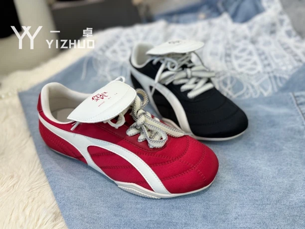 2025翻盖德训鞋双鞋带休闲运动鞋女轻便百搭户外阿甘鞋28-7