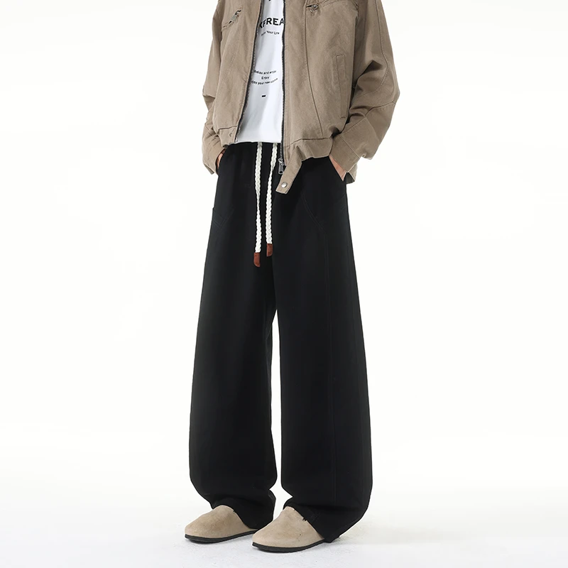 2025秋冬新款纯棉休闲裤弯刀裤