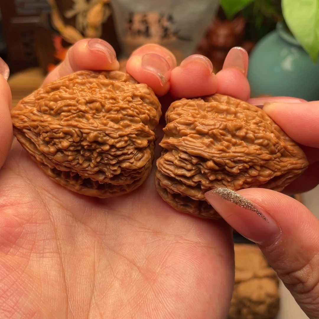 把件桃核全品纯野生塔尖38