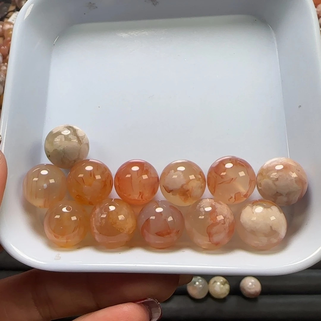玛瑙/玉髓珠宝半成品未镶嵌白*糖