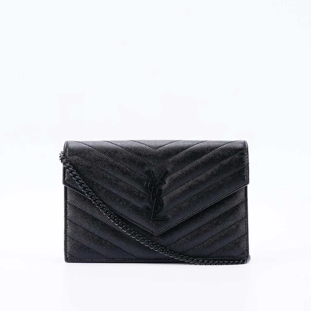 95新 YSL/圣罗兰 【夏vv】信封链条包鱼子酱小号/BG22014135
