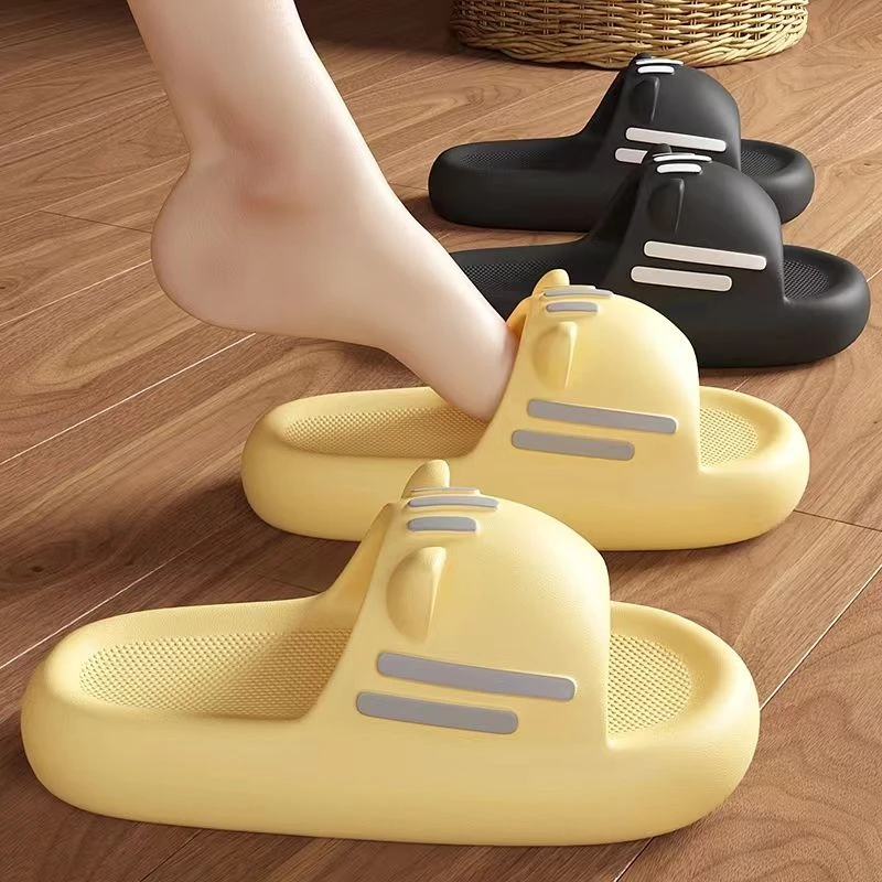 踩屎感可爱拖鞋女夏季新款室内居家洗澡高颜值外穿防滑厚底凉拖鞋