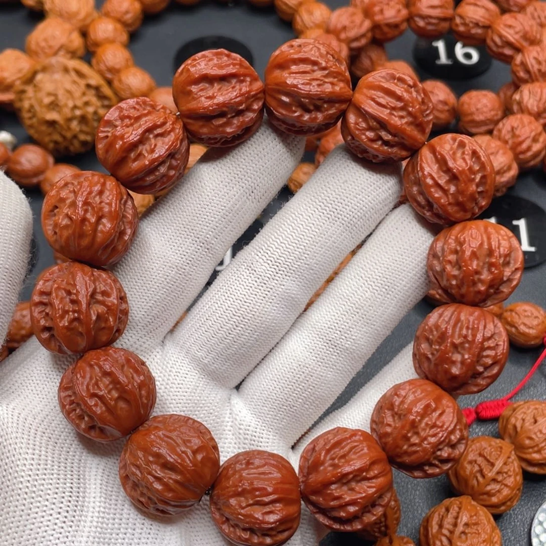 阿***哥文玩核桃手串野生核桃南瓜桩磨盘京八棱手串